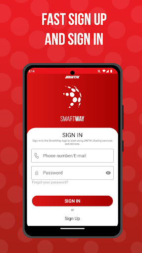 Android application ANTIK SmartWay screenshort