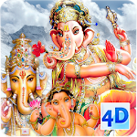 Cover Image of Download 4D Ganesh Live Wallpaper  APK