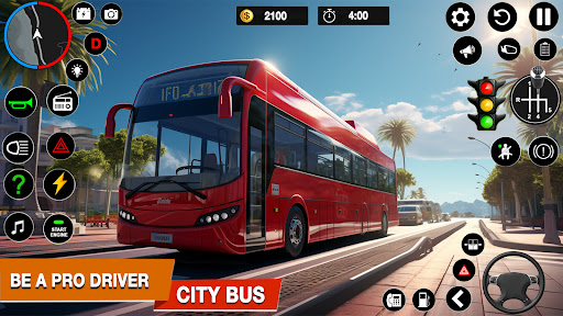 City Coach Bus Pro Driver Game Screen 3