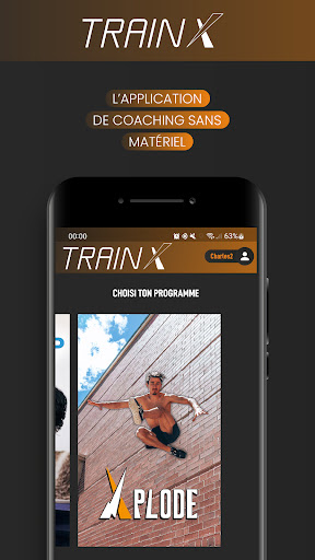 Android application Train'X screenshort