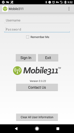 Android application Mobile311 screenshort