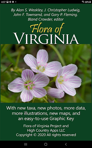 Screenshot of Flora of Virginia