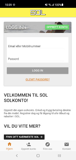 SOL Solkonto Screen 2