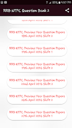 RRB NTPC Previous Year Question Papers