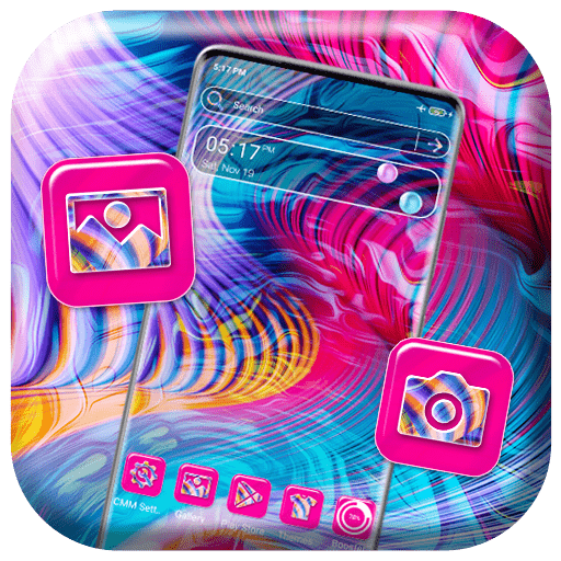 Colorful Waves Theme logo
