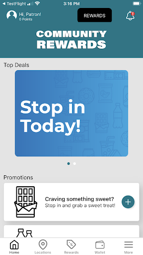 Android application Community Rewards KY screenshort
