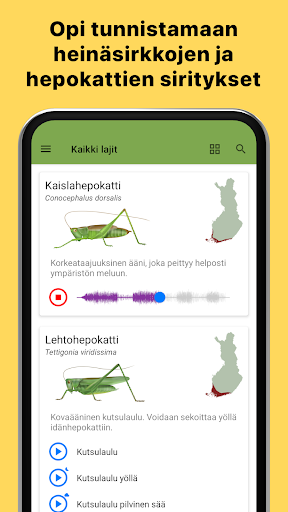 Android application Sirittäjät screenshort