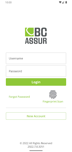 Android application BC ASSUR screenshort