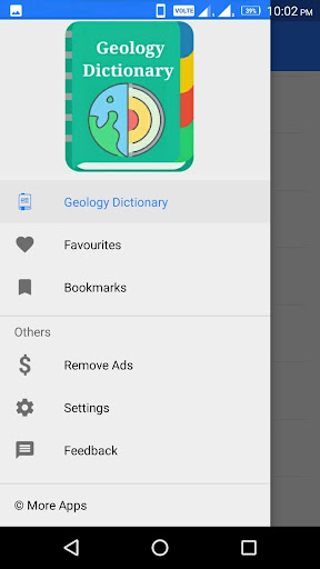 Android application Geology Dictionary screenshort