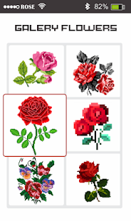 Rose Flowers Pixel Art - Paint By Number 1.7 APK screenshots 3