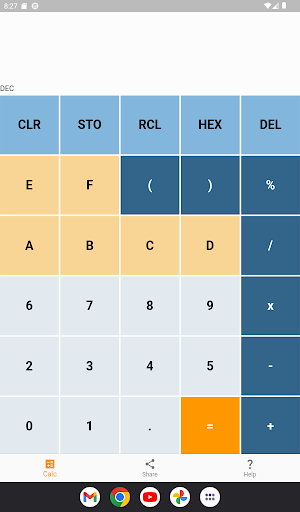 Octo Calc Screen 3