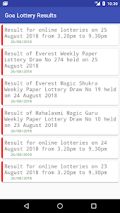 Goa Lottery Results - Rajshree