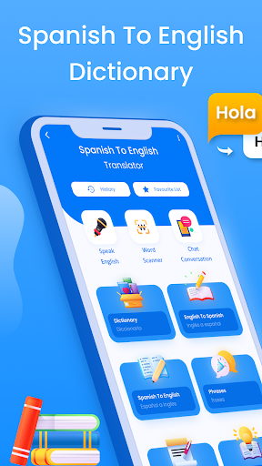Android application Spanish English Translator screenshort