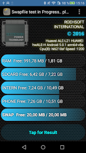 MemoryInfo & Swapfile Check Screenshot