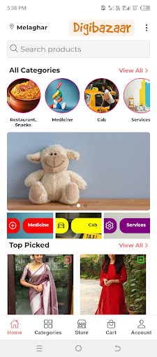 Digibazaar: Local Shopping App Screen 2