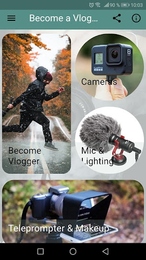 Android application How to become vlogger screenshort