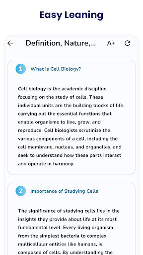 Cell Biology Quick Notes Screen 2