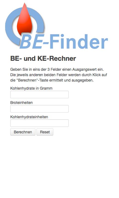 Android application BE-Finder screenshort