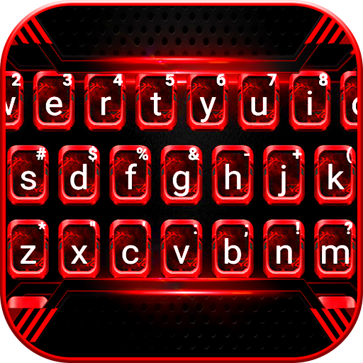 Black Red Tech Keyboard Theme  Icon