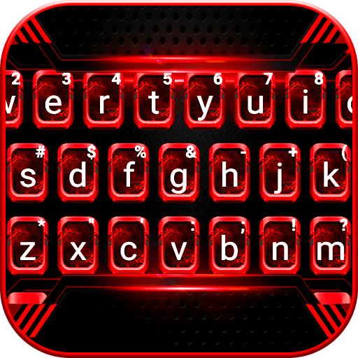 Black Red Tech Keyboard Theme logo