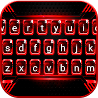 Тема для клавиатуры Black Red Tech
