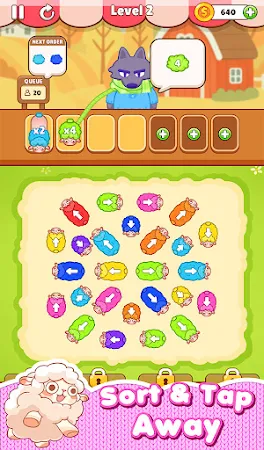 Game screenshot Sheep Away: Color Knit Out mod apk