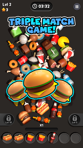 Food Match 3D: Tile Puzzle androidhappy screenshots 1