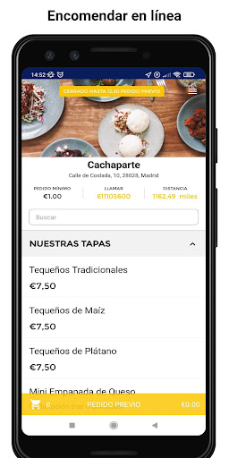 Android application Cachaparte screenshort