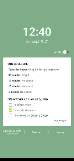 Aperçu de l'application