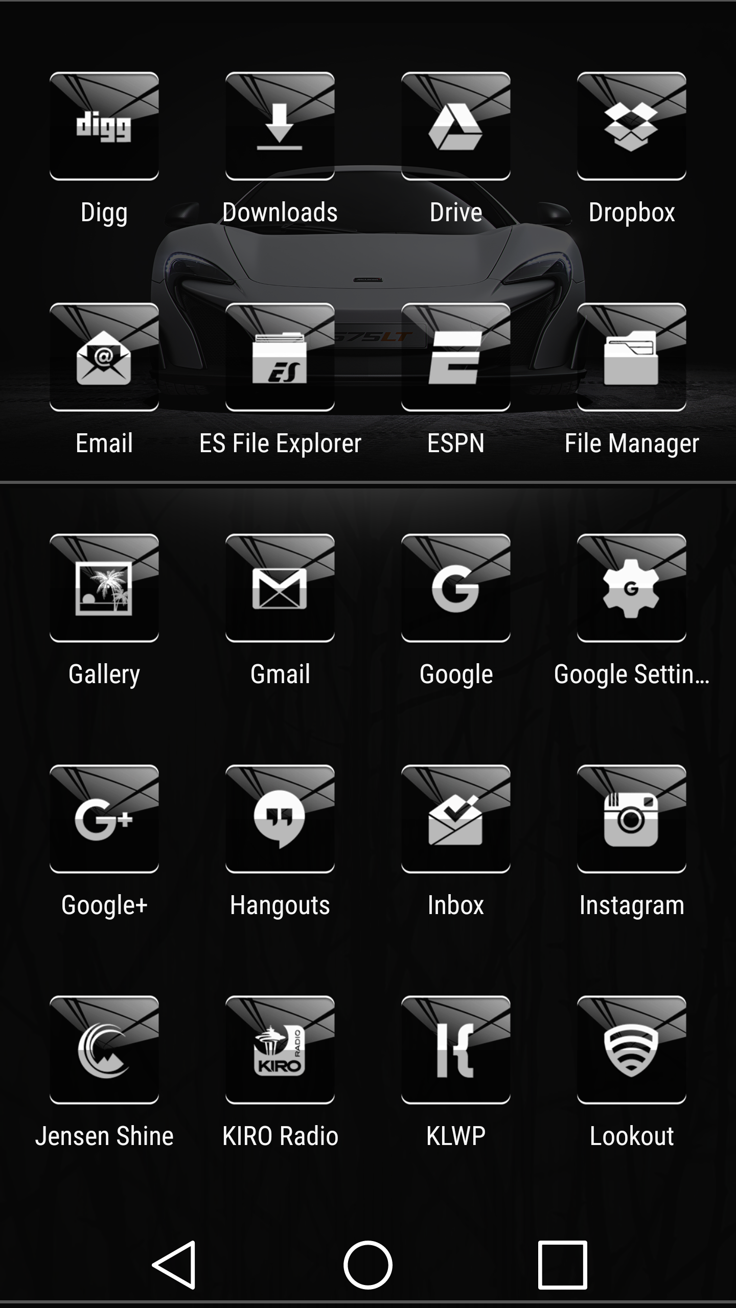 Android application Jensen Shine - Icon Pack screenshort