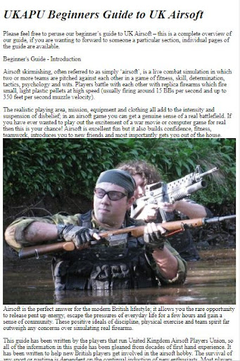 Android application How to Play Airsoft screenshort