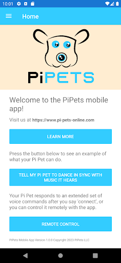 Android application PiPets Mobile App screenshort