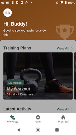 Android application Desert Highlands Fitness screenshort