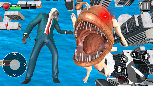 Shoot The Fish Head Monster 3D