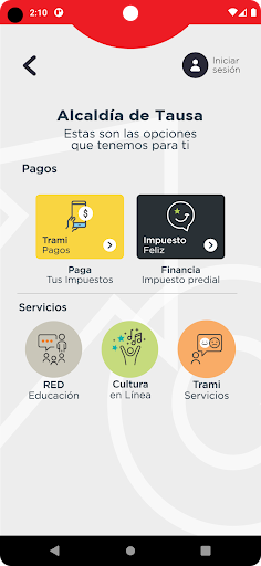 Trami App Tausa Screen 2