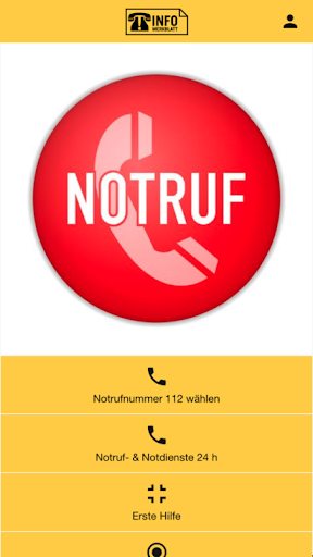 Android application Notruf Appenzell screenshort
