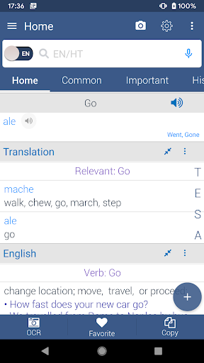 Haitian Dictionary Offline Screen 2