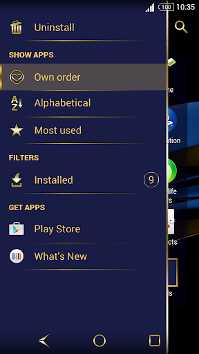 Sapphire Gold Theme for Xperia