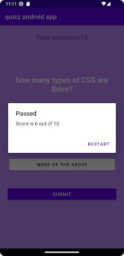 QuizzApp Screen 3