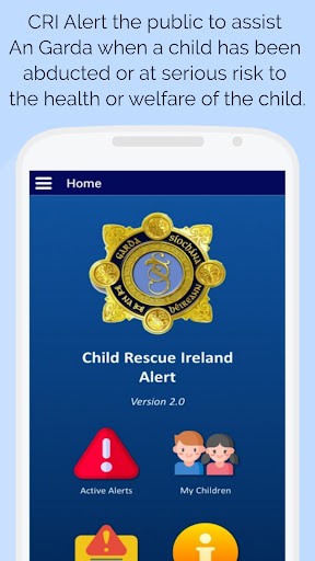 Child Rescue Ireland Alert Screen 2