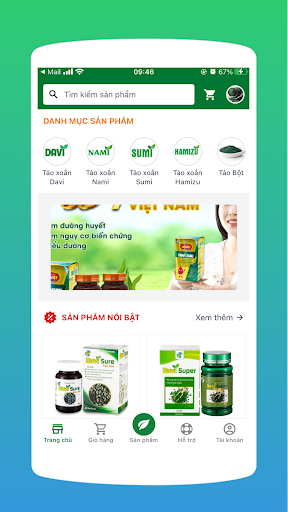 Android application Tảo Xoắn Đại Việt screenshort
