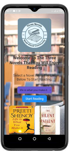Android application Three Novels screenshort