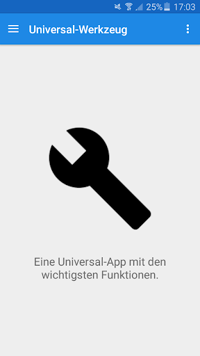 Android application Universal Werkzeug screenshort