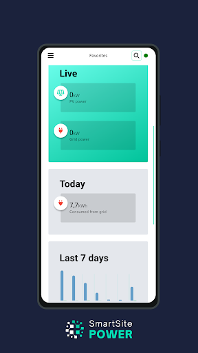 Android application SmartSitePOWER screenshort