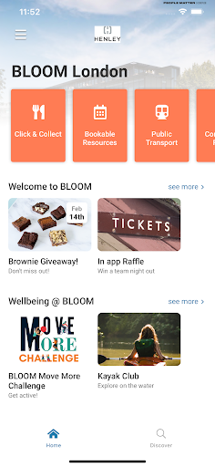 Android application Bloom Heathrow London screenshort