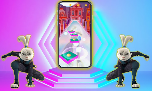 Captura de Pantalla 4 Samurai Rabbit piano tiles hop android