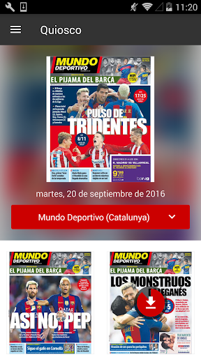 Android application MUNDO DEPORTIVO ED. IMPRESA screenshort