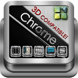 Next Launcher Theme Chrome 3D icon