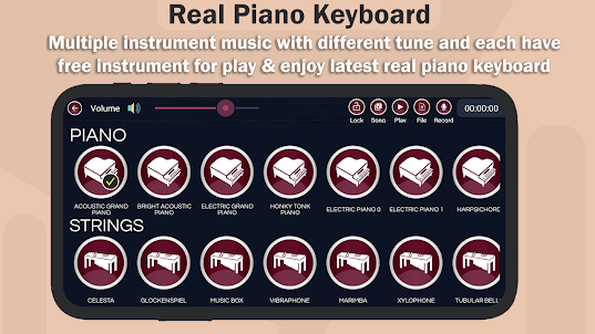 Real Piano-Piano Keyboard