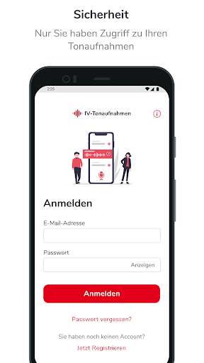 Android application IV-Tonaufnahmen screenshort